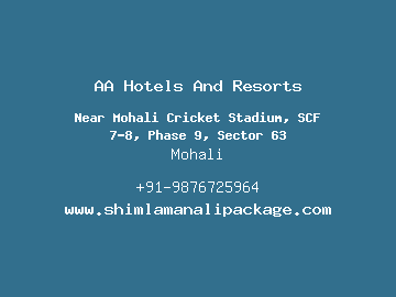 AA Hotels And Resorts, Mohali