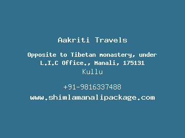 Aakriti Travels, Kullu
