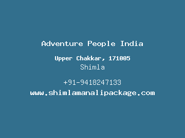 Adventure People India, Shimla