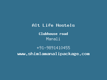 Alt Life Hostels, Manali
