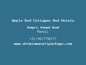 Apple Bud Cottages And Hotels, Manali