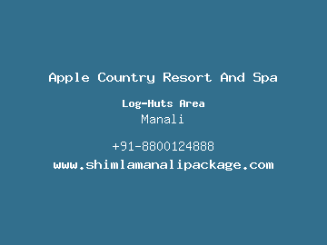 Apple Country Resort And Spa, Manali