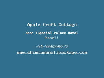 Apple Croft Cottage, Manali