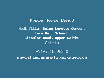 Apple House BandB, Shimla