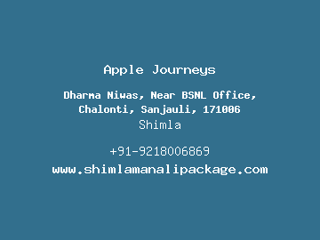 Apple Journeys, Shimla