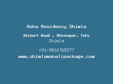 Asha Residency Shimla, Shimla