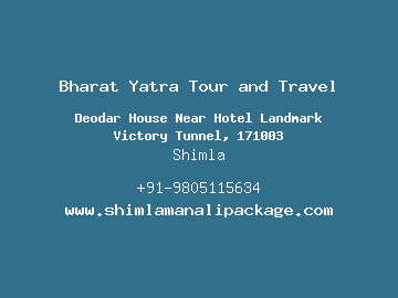 Bharat Yatra Tour and Travel, Shimla