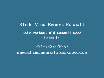 Birds View Resort Kasauli, Kasauli