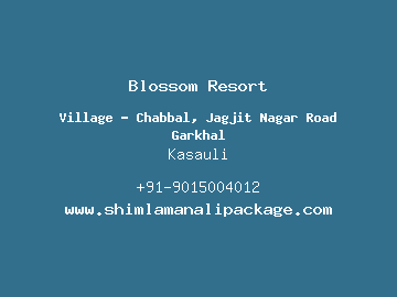Blossom Resort, Kasauli
