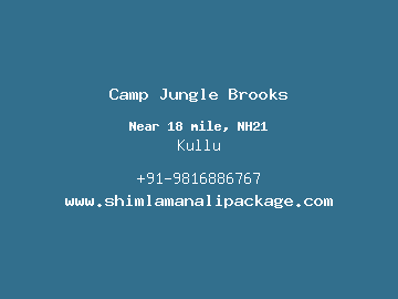 Camp Jungle Brooks, Kullu