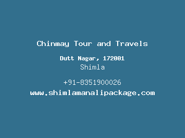 Chinmay Tour and Travels, Shimla