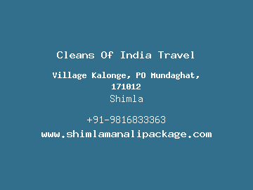 Cleans Of India Travel, Shimla