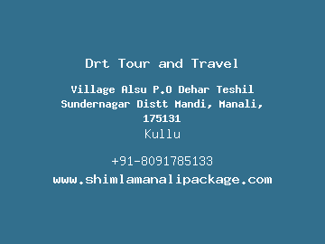 Drt Tour and Travel, Kullu