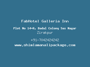 FabHotel Galleria Inn, Zirakpur