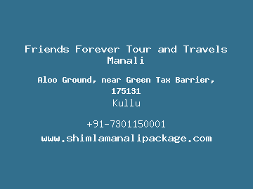 Friends Forever Tour and Travels Manali, Kullu