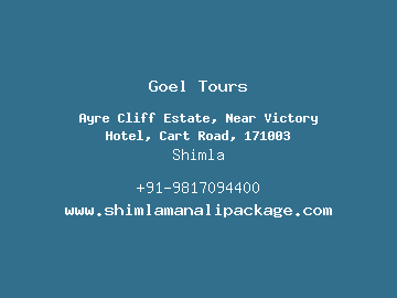 Goel Tours, Shimla