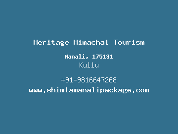 Heritage Himachal Tourism, Kullu