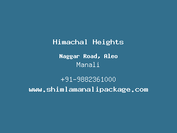 Himachal Heights, Manali
