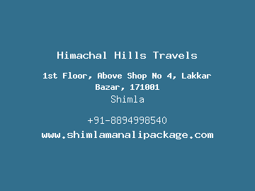 Himachal Hills Travels, Shimla