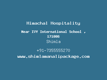 Himachal Hospitality, Shimla