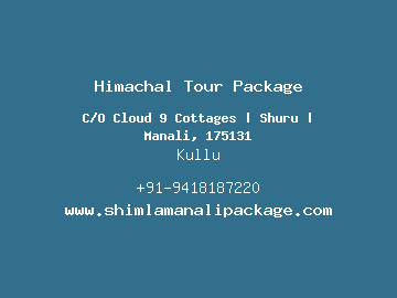 Himachal Tour Package, Kullu