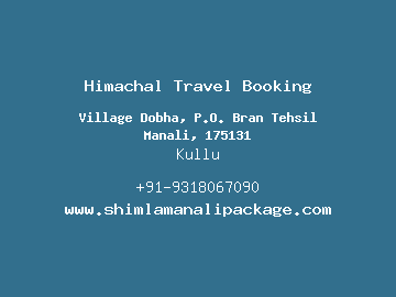 Himachal Travel Booking, Kullu
