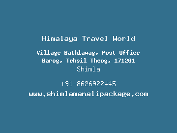 Himalaya Travel World, Shimla