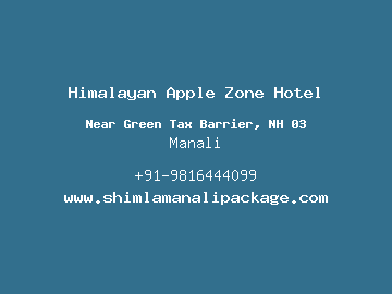 Himalayan Apple Zone Hotel, Manali