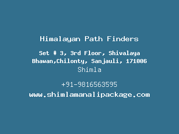Himalayan Path Finders, Shimla