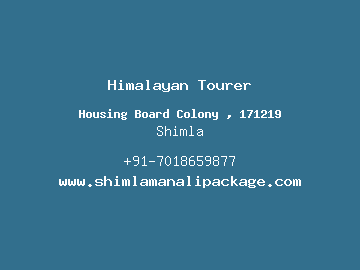 Himalayan Tourer, Shimla