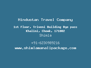 Hindustan Travel Company, Shimla