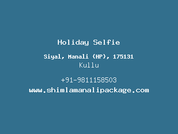 Holiday Selfie, Kullu