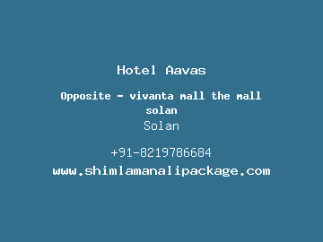 Hotel Aavas, Solan