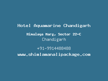 Hotel Aquamarine Chandigarh, Chandigarh