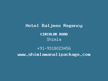 Hotel Baljees Regency, Shimla