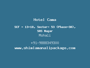 Hotel Cama, Mohali