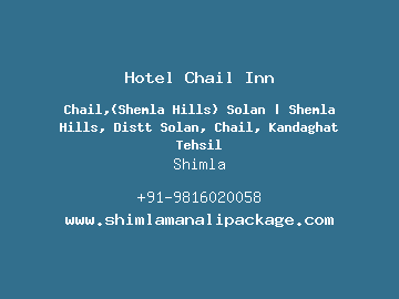 Hotel Chail Inn, Shimla