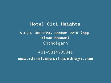 Hotel Citi Heights, Chandigarh
