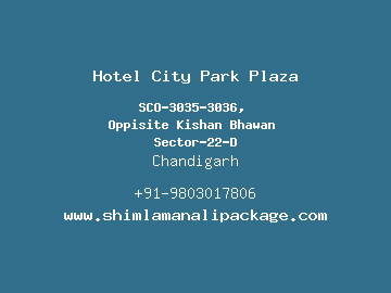 Hotel City Park Plaza, Chandigarh