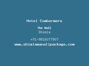 Hotel Combermere, Shimla