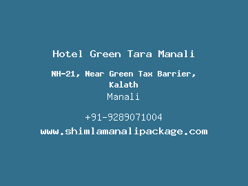 Hotel Green Tara Manali, Manali