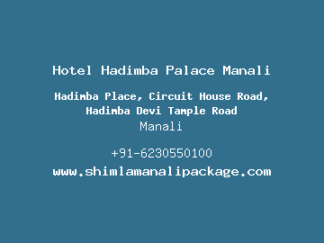 Hotel Hadimba Palace Manali, Manali