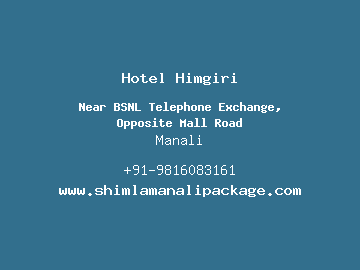 Hotel Himgiri, Manali