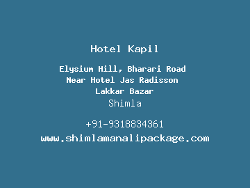 Hotel Kapil, Shimla