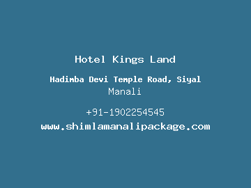 Hotel Kings Land, Manali