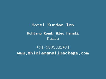 Hotel Kundan Inn, Kullu