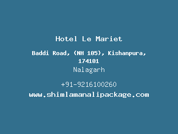 Hotel Le Mariet, Nalagarh