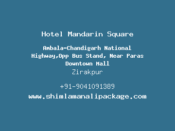 Hotel Mandarin Square, Zirakpur