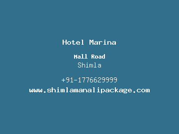 Hotel Marina, Shimla
