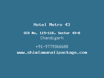 Hotel Metro 43, Chandigarh